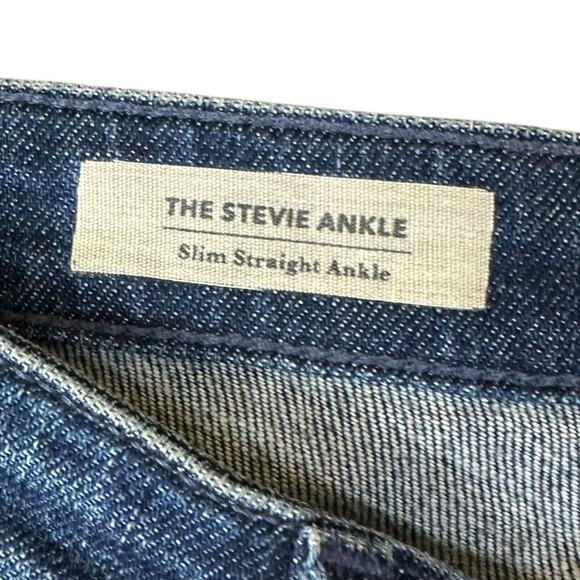 AG Adriano Goldschmied The Stevie Slim Straight Ankle Dark Wash Jeans Size 29 - Picture 4 of 5